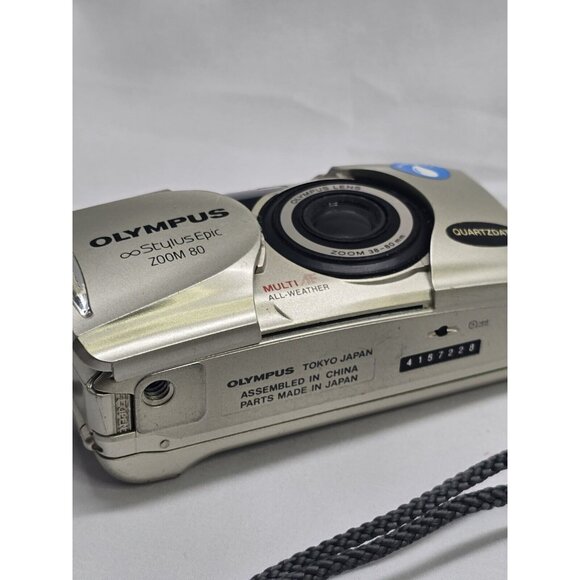 Olympus Stylus Epic Zoom 80 35mm Point & Shoot Film Camera- Not Working - Picture 6 of 16
